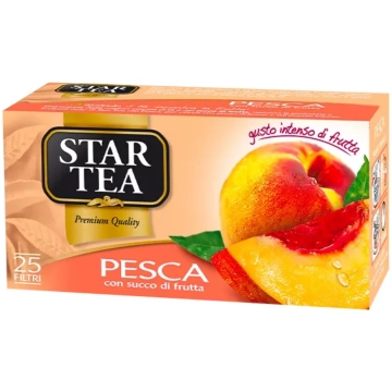 Tēja ar persiku garšu STAR TEA, 25 gab
