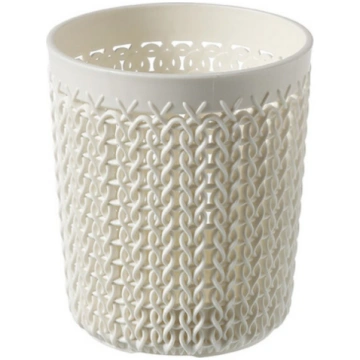 Groziņš Knit S apaļš Ø10x11cm balts Curver