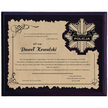 BS Plastmasas diploms ar lamināta gravējumu (-) 15