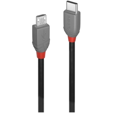 Lindy 3m USB 2.0 Type C to Micro-B Cable, Anthra L