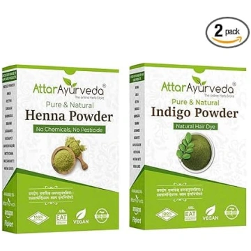 Attar Ayurveda Dabiskā krāsviela melniem matiem (H