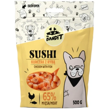 Mr.Bandit Sushi ar Vistu un Zivi Kārumi Suņiem, 50