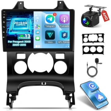 NHOPEEW 2+64G auto radio Peugeot 3008 2009-2015 - 