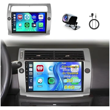 Upgrade 9 collu skārienjūtīgais ekrāns, 2 DIN auto
