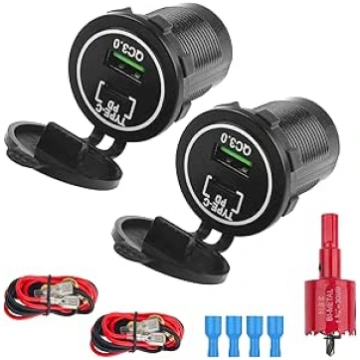 2 cigarešu aizdedzinātāja USB 12 V auto lādētāja l