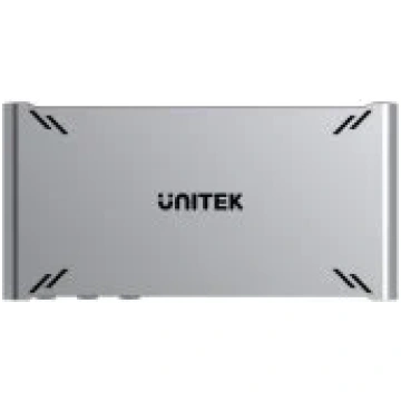 UNITEK KVM Hub HDMI/ USB-A/ USB-C Grey Dokstacija 