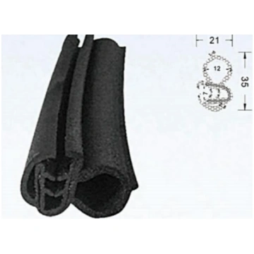 AO Gs Armēts EPDM gumijas profils 7x21x35mm