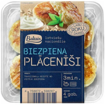Biezpiena plācenīši Baltais 200g