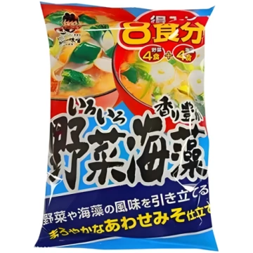 Shinsyu Instant Miso Soup With Vegetables & Seawee