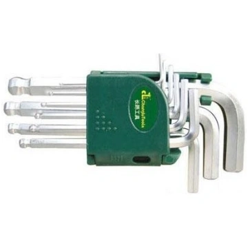 L-type hex key short, ball point set 9pcs