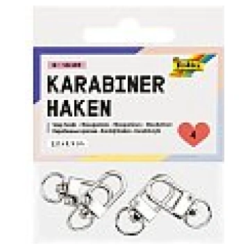 Karabīnes 1.2x3.3cm, 4 gb, sudraba krāsā