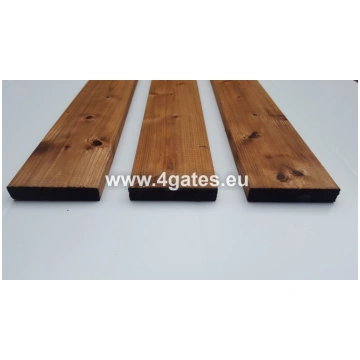 Žoga dēlis ar taisnu galu - brūns tonis 18x95x3000