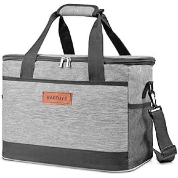 KAEFUYS Foldable Cool Bag, 33 L + 12 Hours, Large 