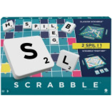 Mattel Scrabble ORIĢINĀLS Dānija [ORIGINAL Denmark