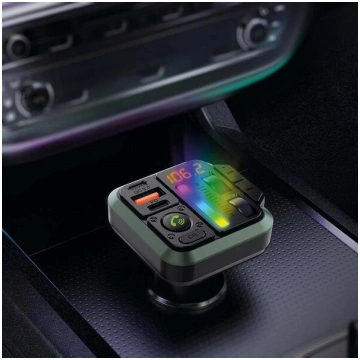 FM raidītājs Bluetooth USB-C uzlādes ligzda, brīvr