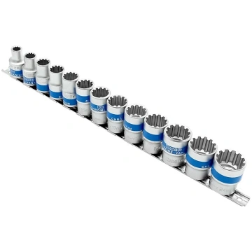 1/2" Dr. Socket set 13pcs. SPLINE KingRoy