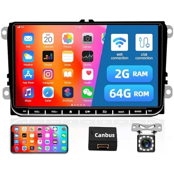 2+64G Android 13 Auto radio ar iOS/Android Mirror 