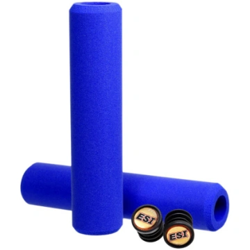 Stūres rokturi ESI Chunky blue GRIP718