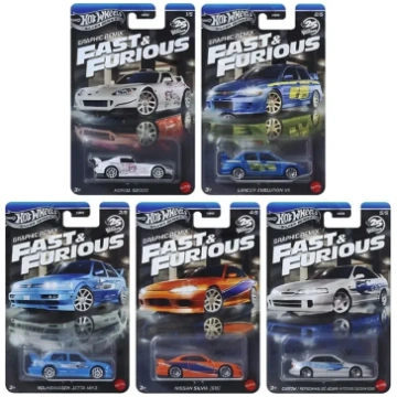 Hot Wheels Silver Graphic Remix Fast and Furious 5