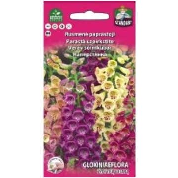 Standart flower Sēklas parastā uzpirkstīte mix 0.2