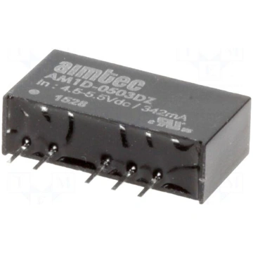 Converter: DC/DC | 1W | Uin: 4.5÷5.5V | 3.3VDC | I