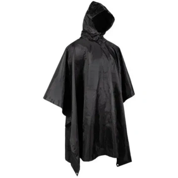 Mil-Tec Pončo Basic – Ripstop – Melns 207 x 141 cm