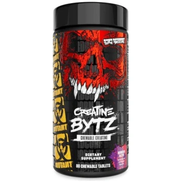 Mutant Creatine Bytz košļājamās tabletes ar ogām d
