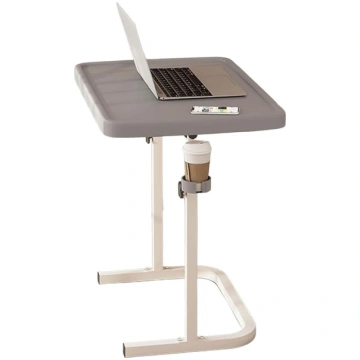 Adjustable Folding Sofa Bedside Table with Cup Hol