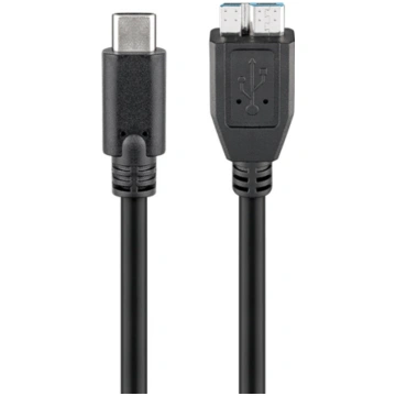 Goobay | Round cable | USB-C to micro-B 3.0 cable 