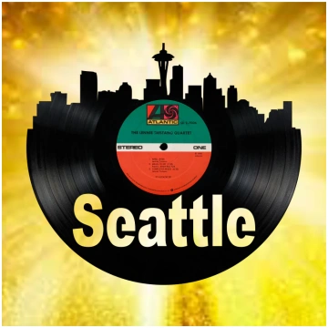 Seattle Laser Cut Vinyl Record artist representati