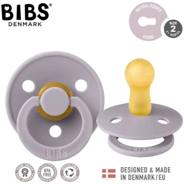 Knupis BIBS Colour Fossil Grey M — dabīgā kaučuka 