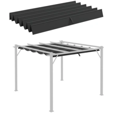 Pergolas jumta segums ar drenāžas caurumiem 2,5x2,