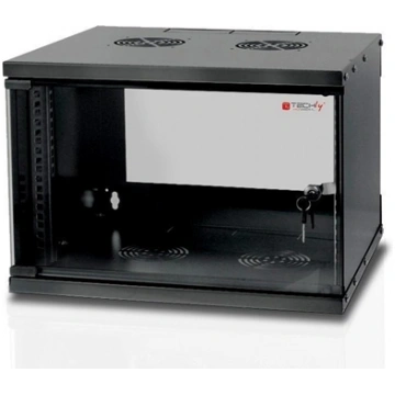 Techly Wall Rack Cabinet 19 6U D320 Black Assemble