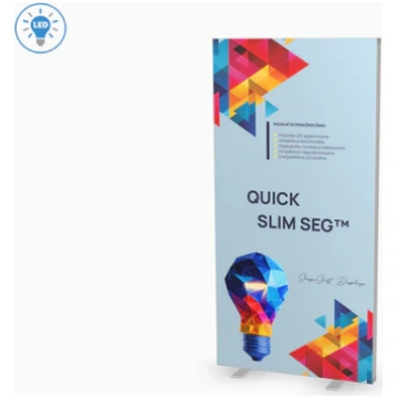 QUICK SLIM SEG - LED lightbox stends 80 mm ShapeSh