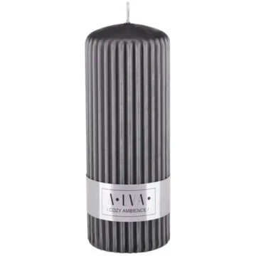 Svece ALVA Spilvens 7x13cm antracīts RAK Candles
