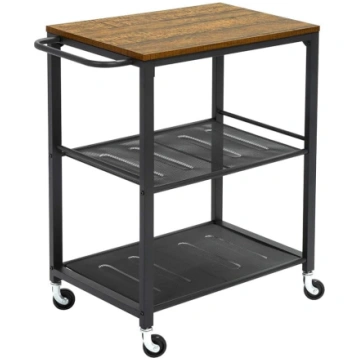 Mondeer Serving Trolley, Kitchen Trolley on 3 Leve