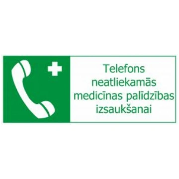 Uzlīme "Telefons neatliekāmās med.palīdzības izsau