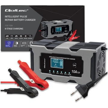 Qoltec viedais mikroprocesoru lādētājs 12 V, 10 A