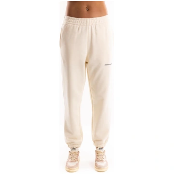 Pantalone basico con elastico al fondo burro