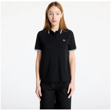 FRED PERRY Twin Tipped Polo Shirt Black - Izmērs 3