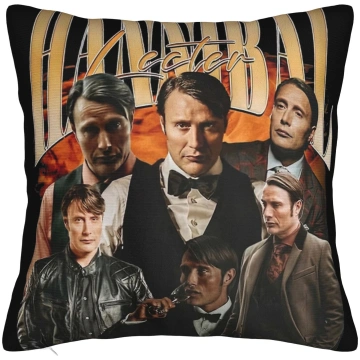 Hannibal Mads Mikkelsen Pillowcase Double-Sided Pr