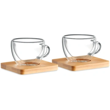 Set of 2 double wall espresso MIDOCEAN