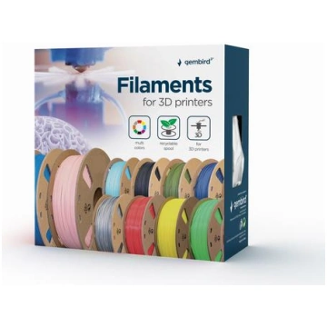 Gembird 3D printer filament ABS/1.75 mm/1 kg/black