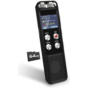 Diktofons 72 GB digitālais balss ierakstītājs ar p