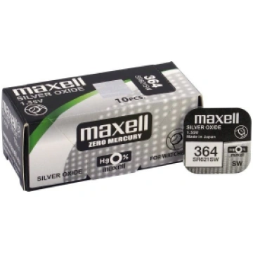 Maxell 364 baterijas 1.55V Maxell sudraba-oksīda S
