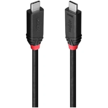 CABLE USB4 240W TYPE C 0.5M/BLACK LINE 37000 LINDY