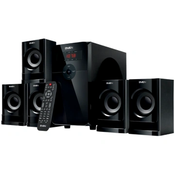 Speakers SVEN HT-201, black (80W, Bluetooth, FM, U