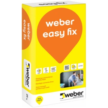 Weber Easy Fix Elastīga flīžu līme, (C2TE S1), 25k