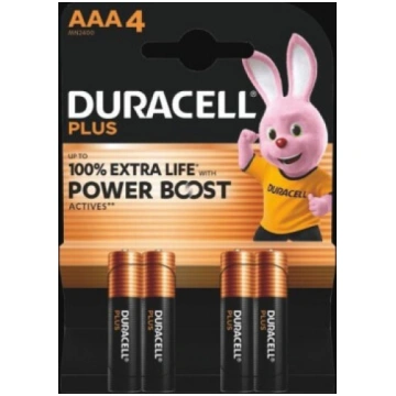 DURACELL Plus Boost MN2400 AAA BL4 | Duracell 2531