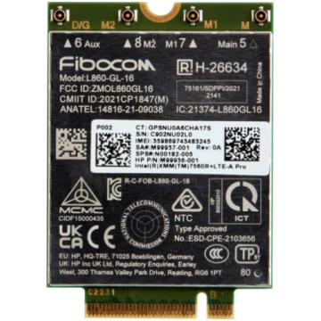 HP Intel XMM 7560 R+ LTE Advanced PRO m.2 4G WWAN 